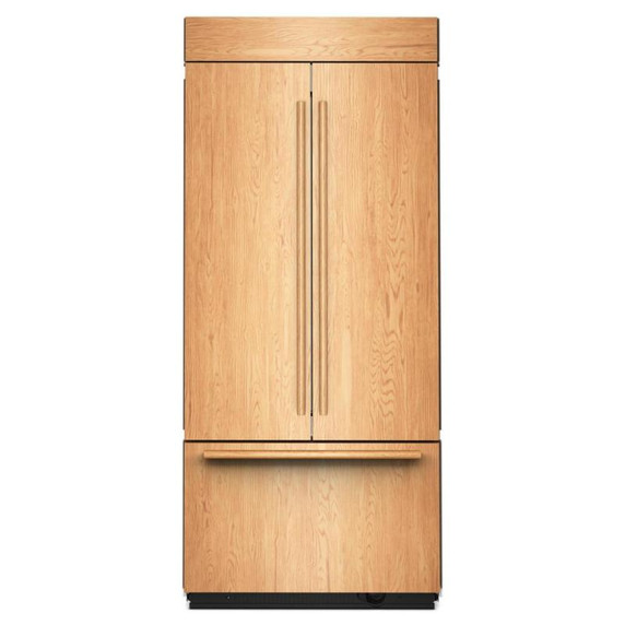 Kitchenaid® 20.8 Cu. Ft. 36" Built-In Panel-Ready French Door Bottom Mount Refrigerator with Platinum Interior KBFN536TPA
