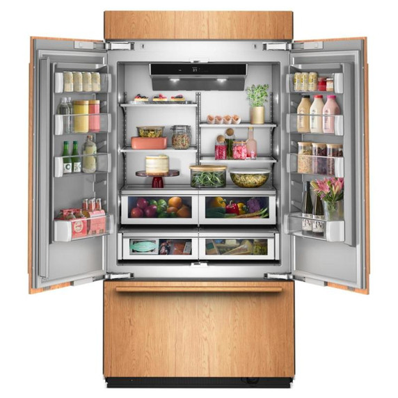 Kitchenaid® 24.2 Cu. Ft. 42" Built-In Panel-Ready French Door Bottom Mount Refrigerator with Platinum Interior KBFN542TPA