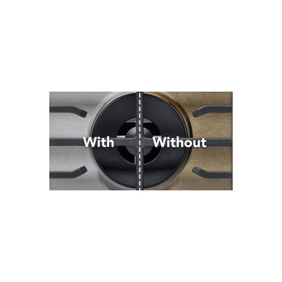 Kitchenaid® Gas-on-Metal Cooktop with an Integrated Wok Grate and CookShield™ Finish KCGK736SJP