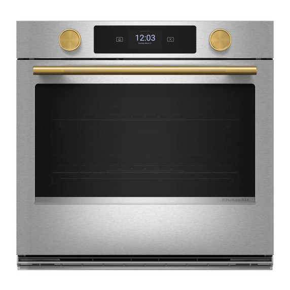 Kitchenaid® 30-inch Smart Electric Single Wall Oven with Intelligent Cooking Camera - PrintShield™ Finish KOES930SPS