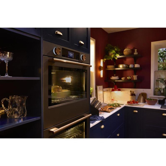 Kitchenaid® 30-inch Smart Electric Double Wall Oven with Intelligent Cooking Camera - Black Ore KOED930SBE