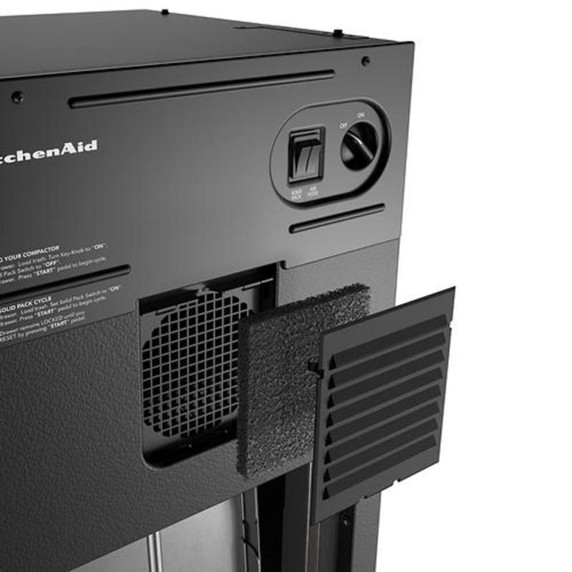 KitchenAid 15 in. Built-In Trash Compactor with Built-In Odor Management System KTTP515TSS