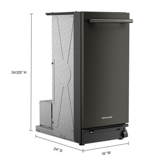 KitchenAid 15 in. Built-In Trash Compactor with Built-In Odor Management System KTTP515TBE