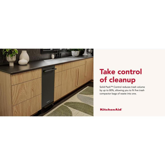 KitchenAid 15 in. Built-In Trash Compactor with Built-In Odor Management System KTTP515TBE