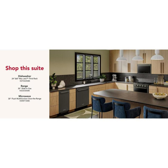 KitchenAid 15 in. Built-In Trash Compactor with Built-In Odor Management System KTTP515TBE