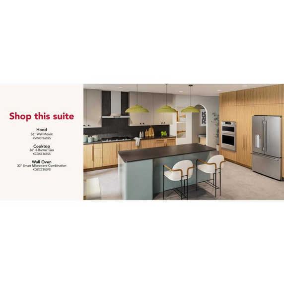 Kitchenaid® Counter-Depth French Door Refrigerator with Intelligent Auto Fill KRFC536SPS