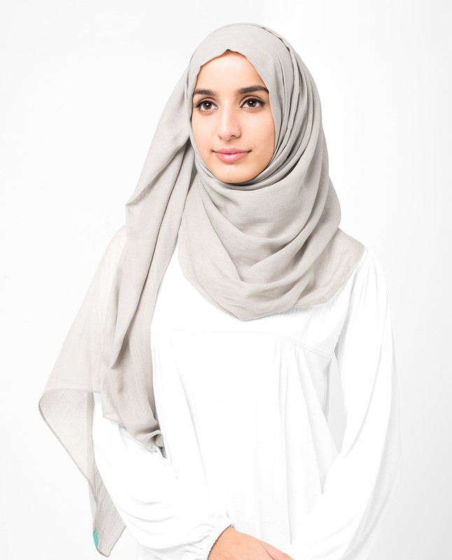 Chateau Gray Voile Hijab