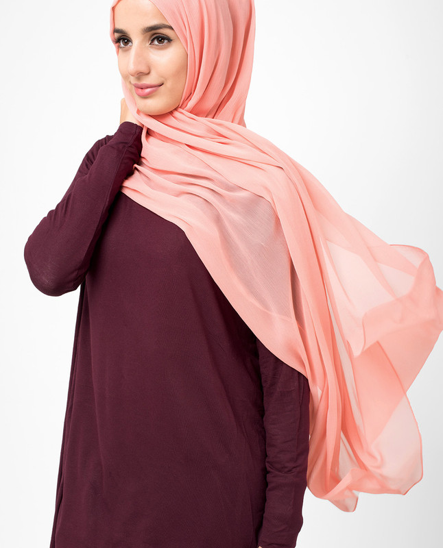 Lobster Bisque PolyChiffon Hijab