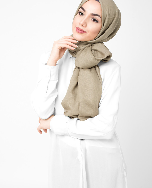 Noughat Beige Viscose Hijab