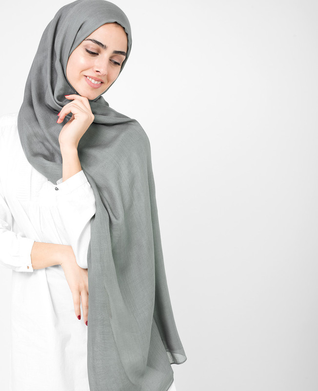 Sedona Sage Grey Viscose Hijab