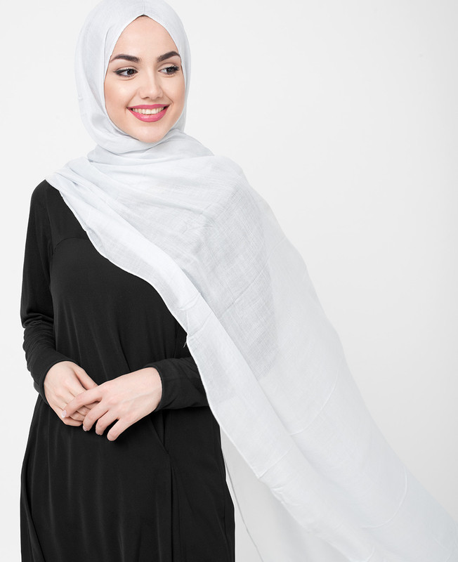 Pinless Glacier Grey Viscose Hijab