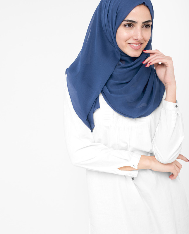 Twilight Blue PolyChiffon Hijab
