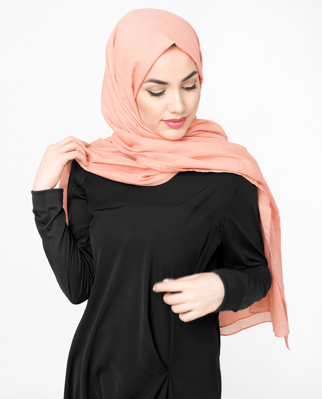 Tawny Orange Cotton Voile Hijab