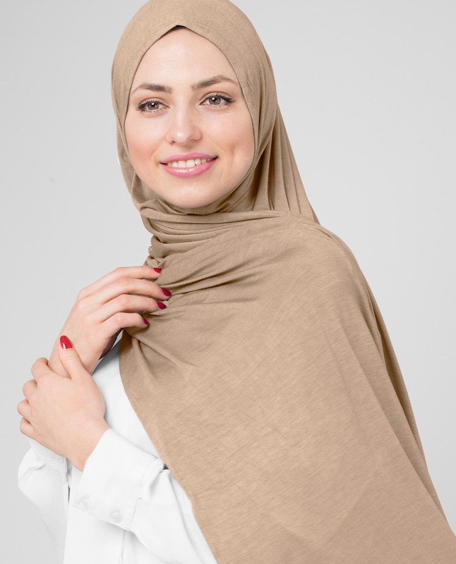 Toasted Almond Viscose Jersey Hijab