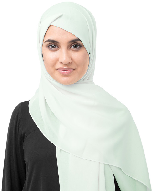 Fairest Jade Green Poly Georgette Scarf