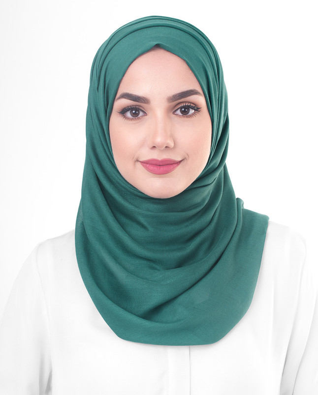 Green hijab scarf