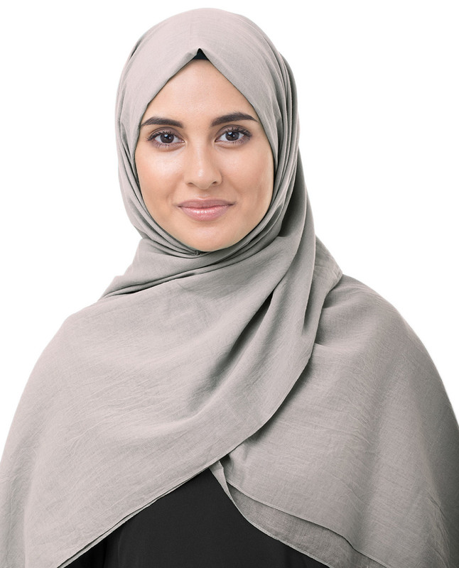 Light grey scarf hijab