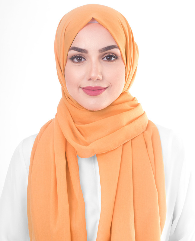 Orange hijab scarf