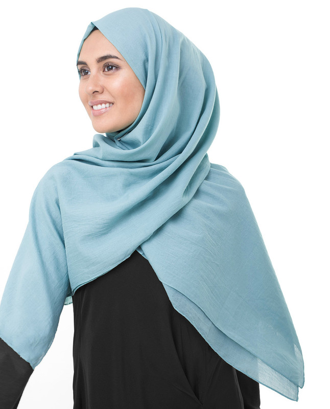Blue hijab fashion scarf