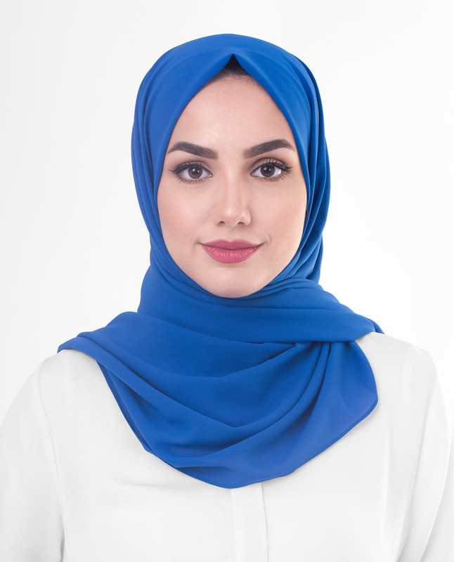 Blue hijab scarf
