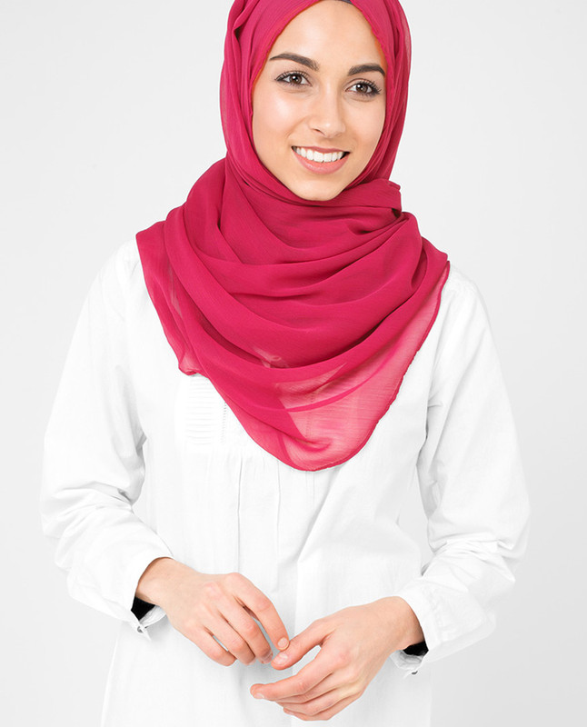 Pink hijab day scarf