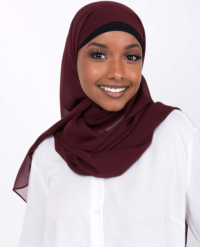 Raisin Poly Georgette Scarf