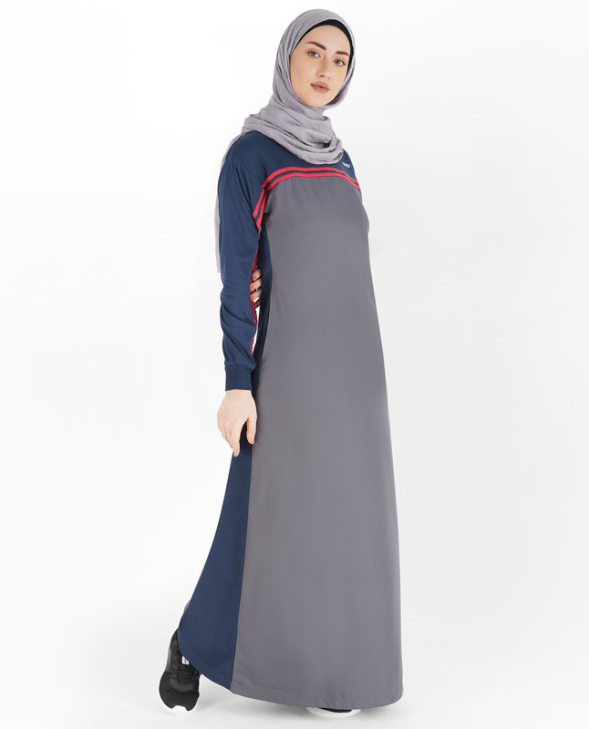 Tornado Blue Tipping Rib Jilbab