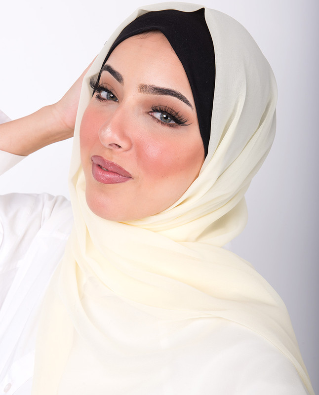 Tendor Yellow Poly Georgette Scarf