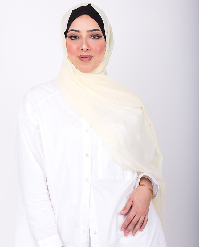 Tendor Yellow Poly Georgette Scarf