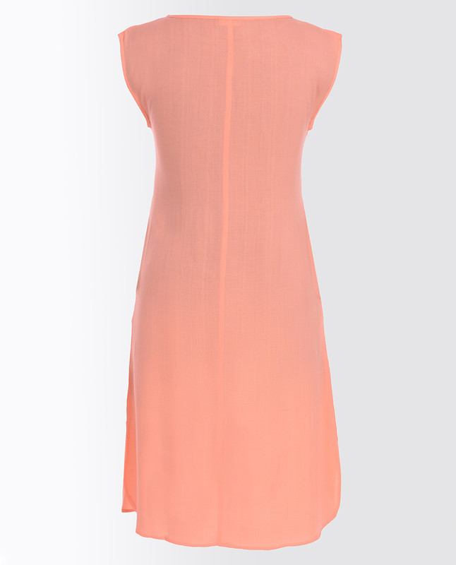 Coral Pink Rayon Slip Dress
