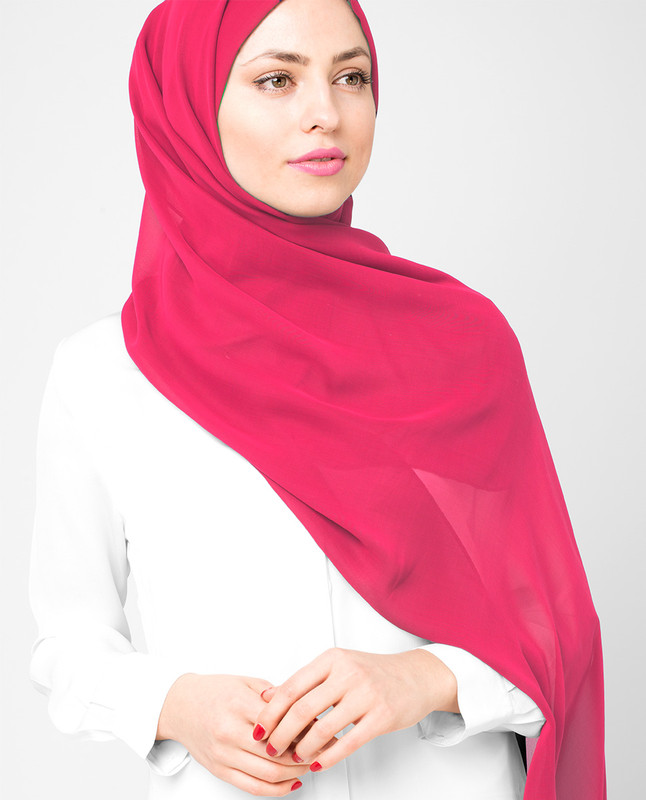 Honeysuckle Poly Georgette Scarf