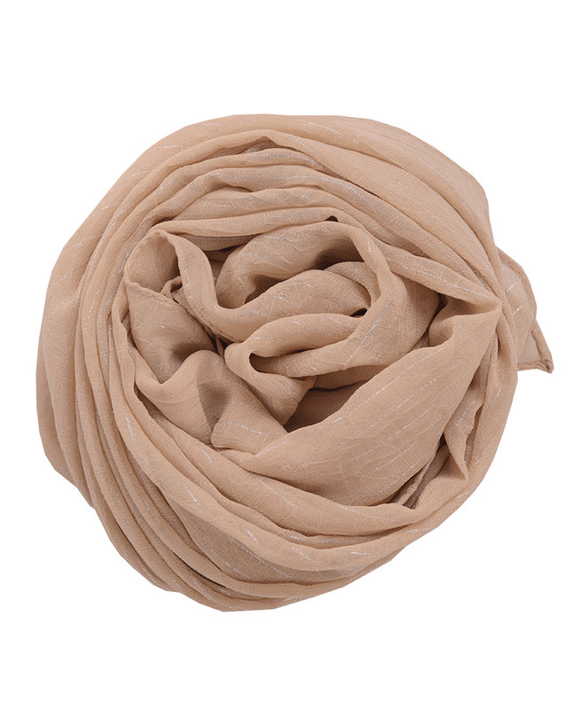 Evening Sand Checked Chiffon Scarf