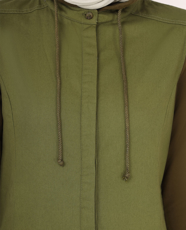 Green Winter Hoody Jilbab