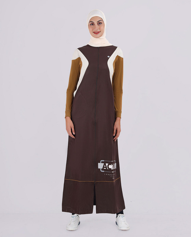 Sepia Hue Contrast Sleeves Jilbab