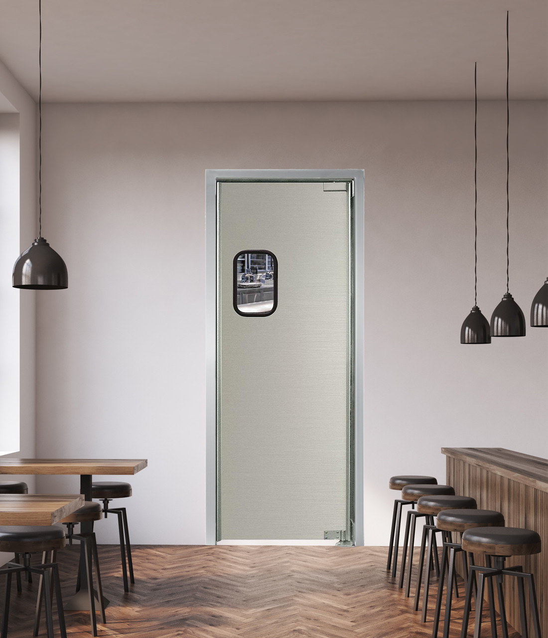 Lightweight Commercial Aluminum Swinging Kitchen Doors