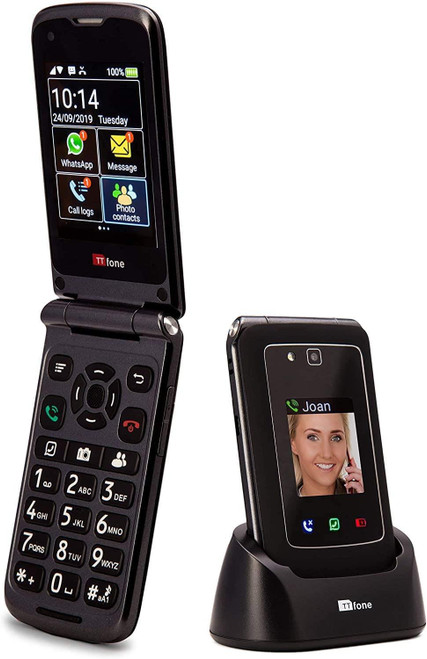TTfone Titan TT950 Whatsapp 3G Senior Big Button Flip Mobile Phone Android with Vodafone Sim