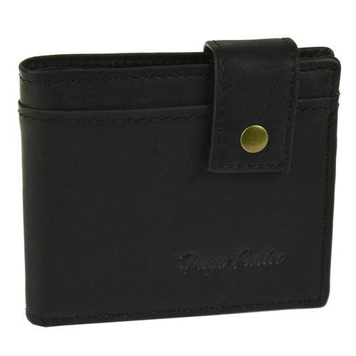 Hugo Enrico Stud Strap Wallet - Black Design 13