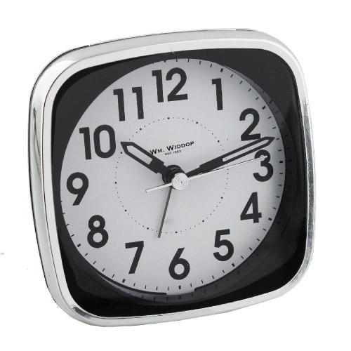 Bold Classic Non ticking Sweeping seconds Alarm Clock with Backlight and snooze
