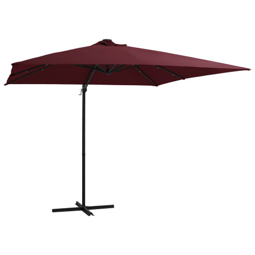 Cantilever Umbrella with LED lights 250x250 cm