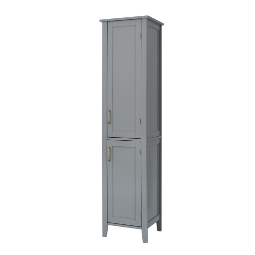 Mercer Wooden Bathroom Furniture Linen Tower Tall Storage Cabinet