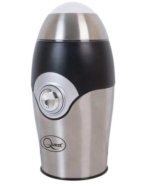 Quest One Touch Compact Stainless Steel 50g Grinder Coffee Beans, Nuts, Spices & Seeds