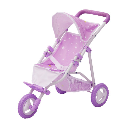 Olivia's Little World Dolls Star Pram Stroller Pushchair For Baby Dolls OL-00006