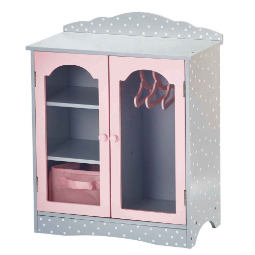 Olivia's Little World 18 Inch Doll Closet Doll Furniture With Hangers TD-0210AG