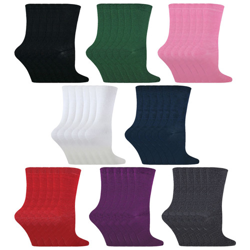 KIDS Solid Colour Cotton Socks