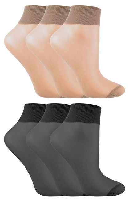 LIVIA - 3 Pairs Ankle Pop Socks