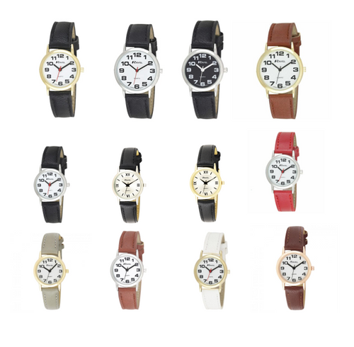 RAVEL LADIES CLASSIC FAUX LEATHER STRAP WATCH R0105L AVAILABLE MULTIPLE COLOUR