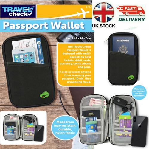 Travel Passport Cover Black