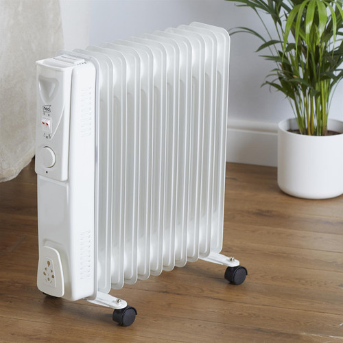 2000 - 2500W Electric Oil Filled Radiator in Black or White