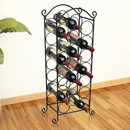 Wine Rack for 21 Bottles Metal