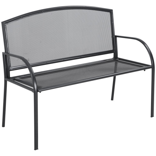 2 Seater Outdoor Furniture Chair, Loveseat for Patio, Grey